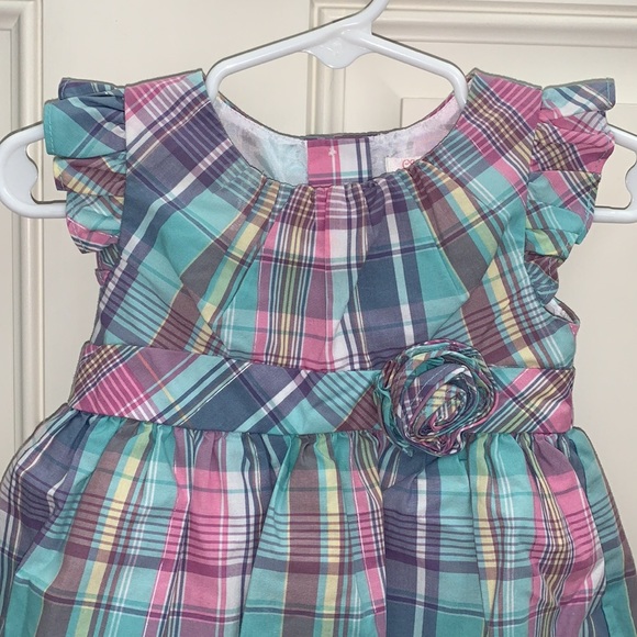 Chaps, 9-12m, Stunning Balloon Dress, Multiple Colors Blend Beautifully, - Picture 2 of 12